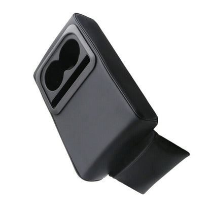 Universal Black PU Leather Armrest Box Pad for Cars (Fits Most Models)