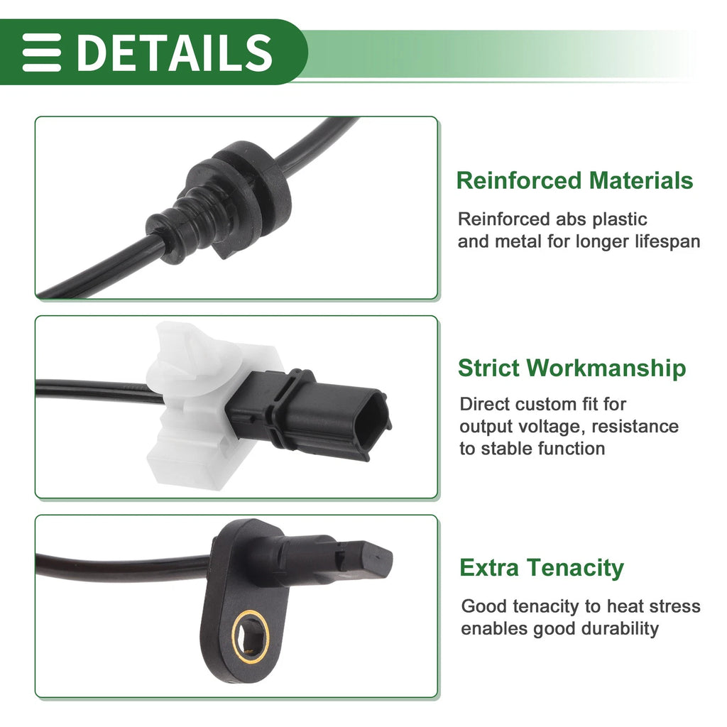 ABS Wheel Speed Sensor Replacement for Honda Jade FR1 Rear Right (2014–2018)