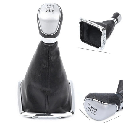 5 Speed Car Gear Shift Knob Gaiter Boot Cover For Ford Focus 2005-2008 2010-2012