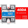 Solid State Relay 40A SSR-40A for DC Input AC Output (Isolated)