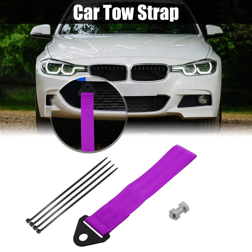 Front Tow Strap Kit with Rope and Trailer Hook for Universal (2000–2024)