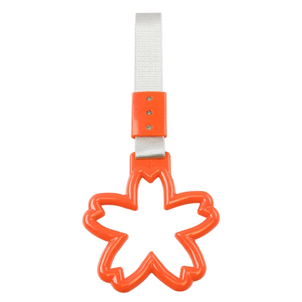 Orange Cherry Blossom Ring Train Bus Handle Strap Drift Charm Tools