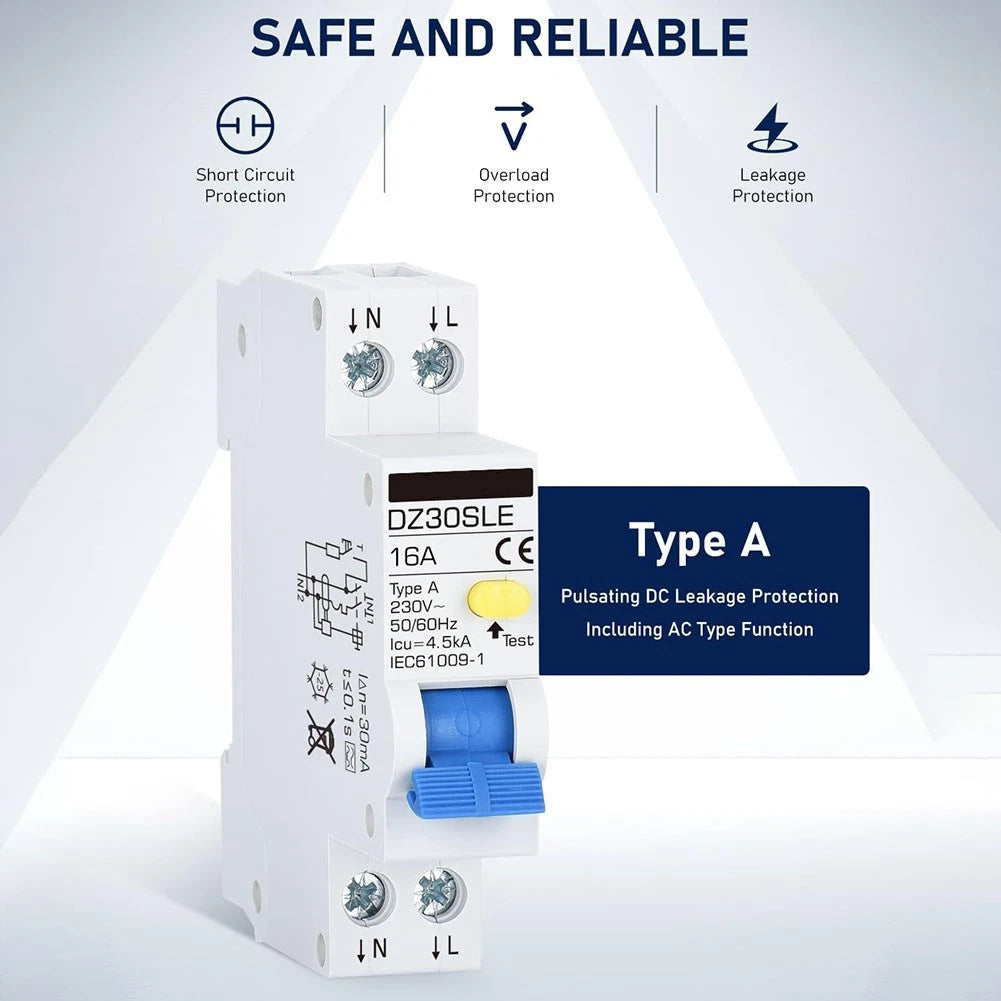 2-Pin Breaker for Easy Installation (Compact Design, Bi-Directional Connection)