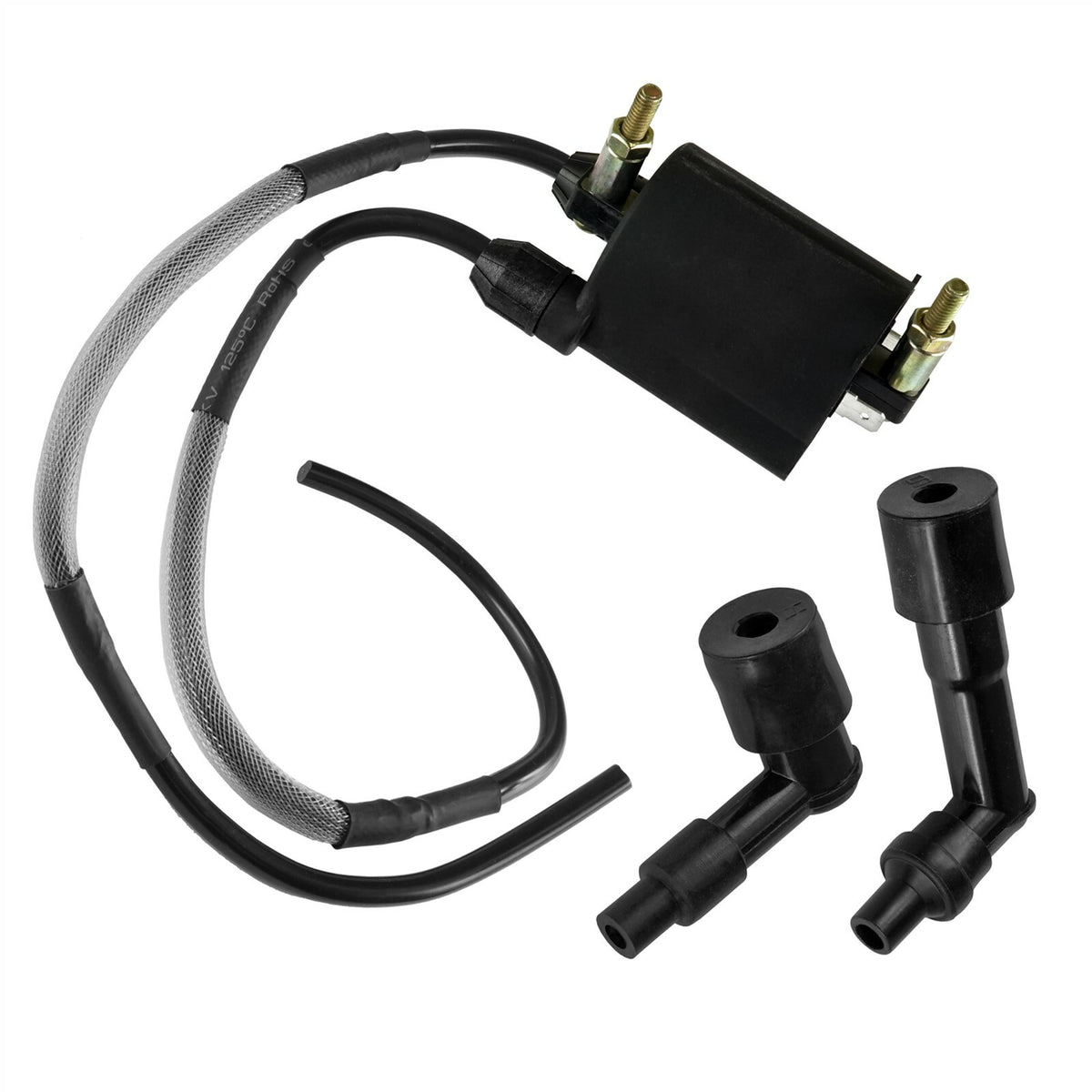 Ignition Coil with Spark Plug Caps for Kawasaki Vulcan 1600 (2003–2008)