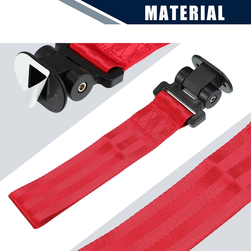 Tow Hook Strap for Car (27x6.5cm) - Red
