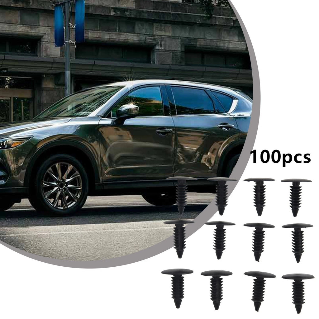 50 Piece Plastic Rivet Push Pin Clips for Fender Bumper Shield