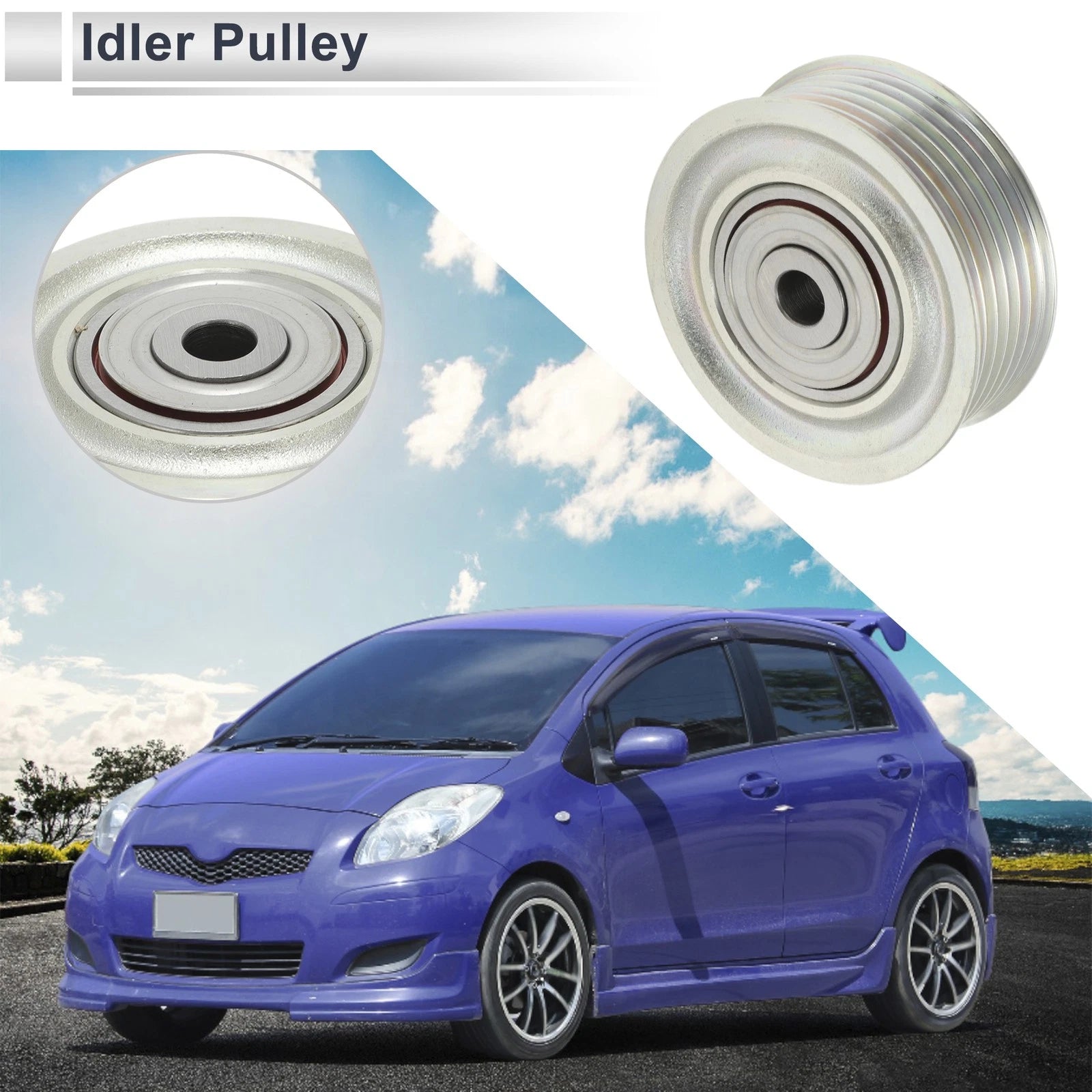 Drive Belt Idler Pulley Replacement for Toyota Yaris 2005–2010