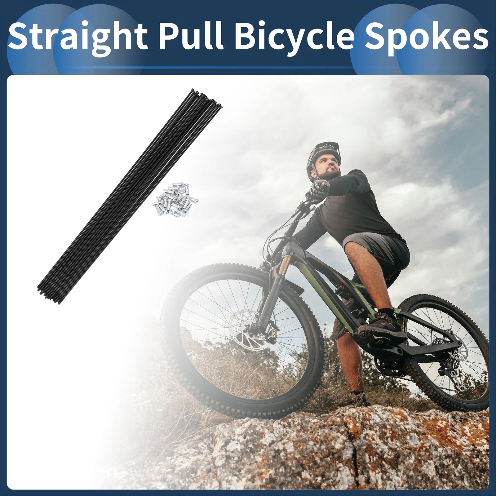 Bicycle Wheel Spokes Set Straight Pull 293mm for 20 14G (2001–2001)