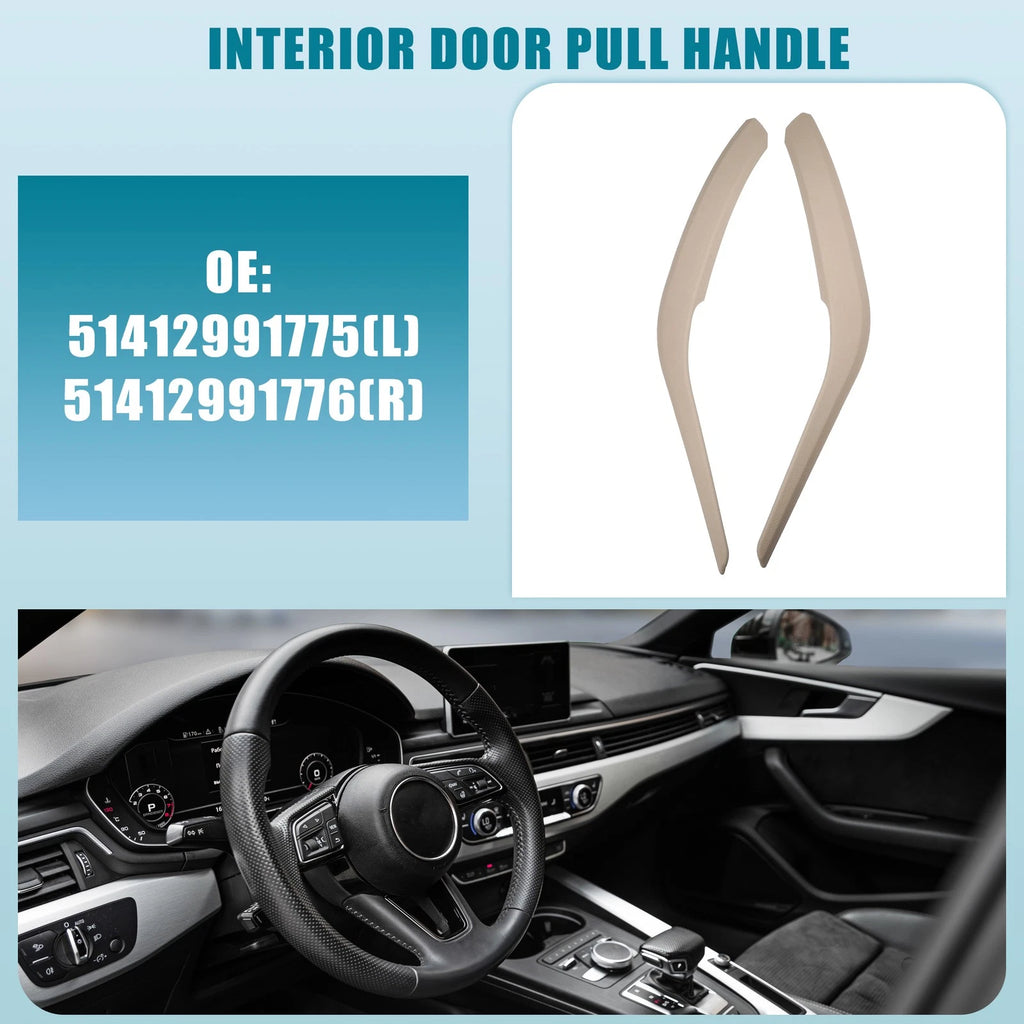 Interior Door Pull Handle Cover Replacement for BMW X1 2013–2015 Beige