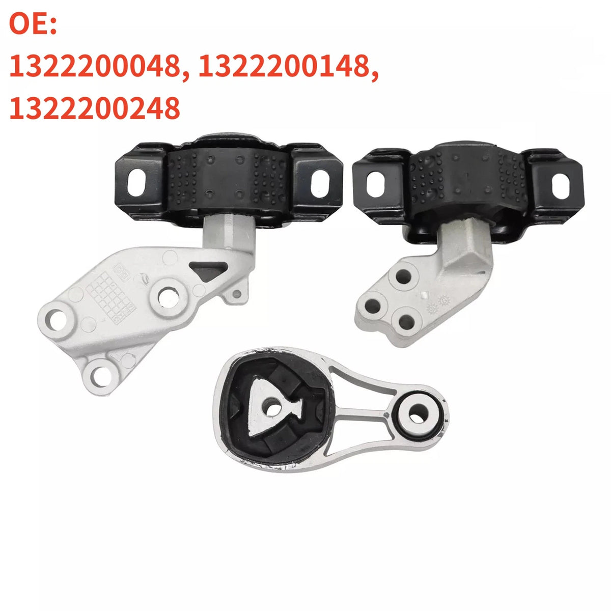 Set of 3 Engine Motor Mount & Trans Mount for Smart Fortwo (2008–2015)