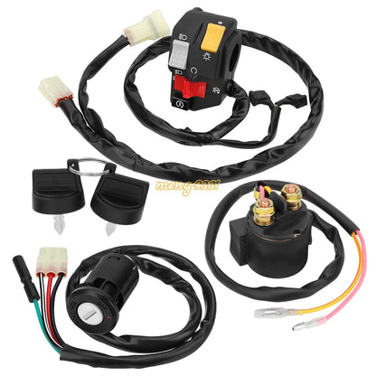 Handlebar Key Switch Starter Relay Kit for Honda Sportrax 400 TRX400EX (1999–2004)