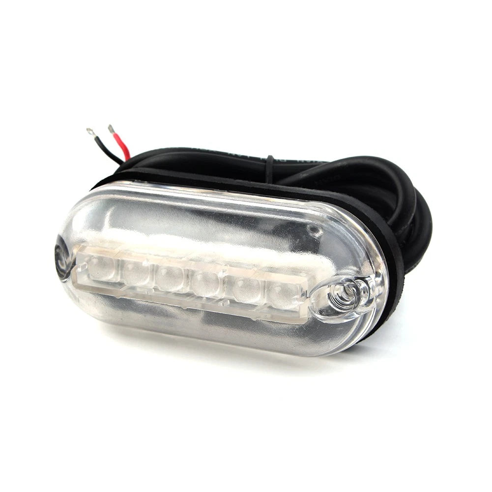 6 LED Underwater Red Light for Marine Boat (12V)