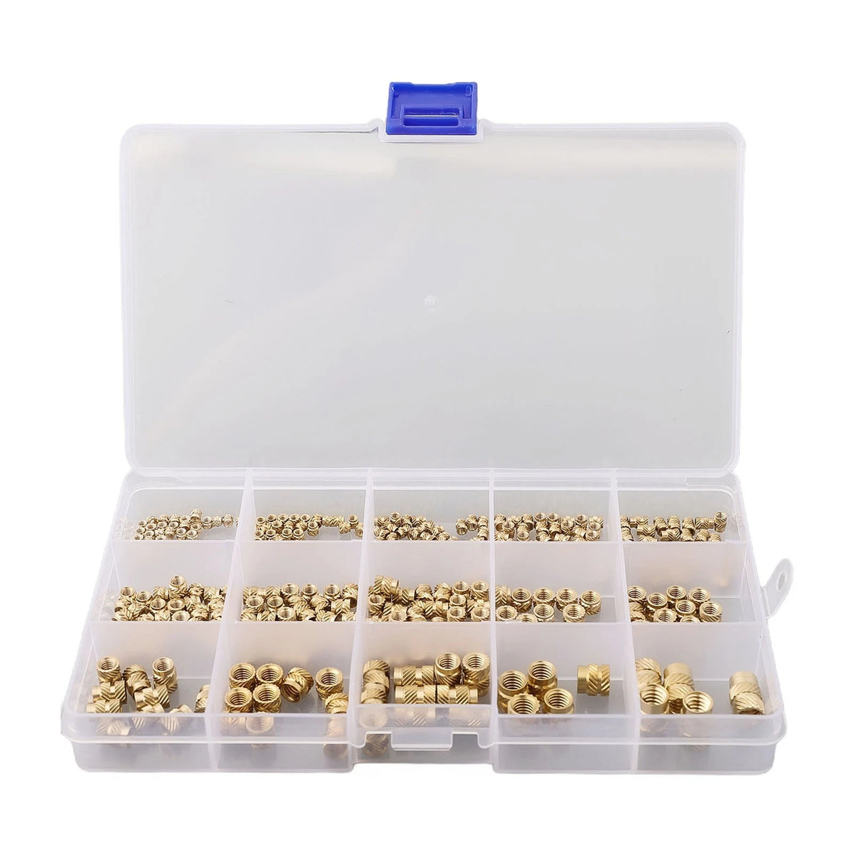Set of 15 Brass M5 M6 Threaded Inserts for
