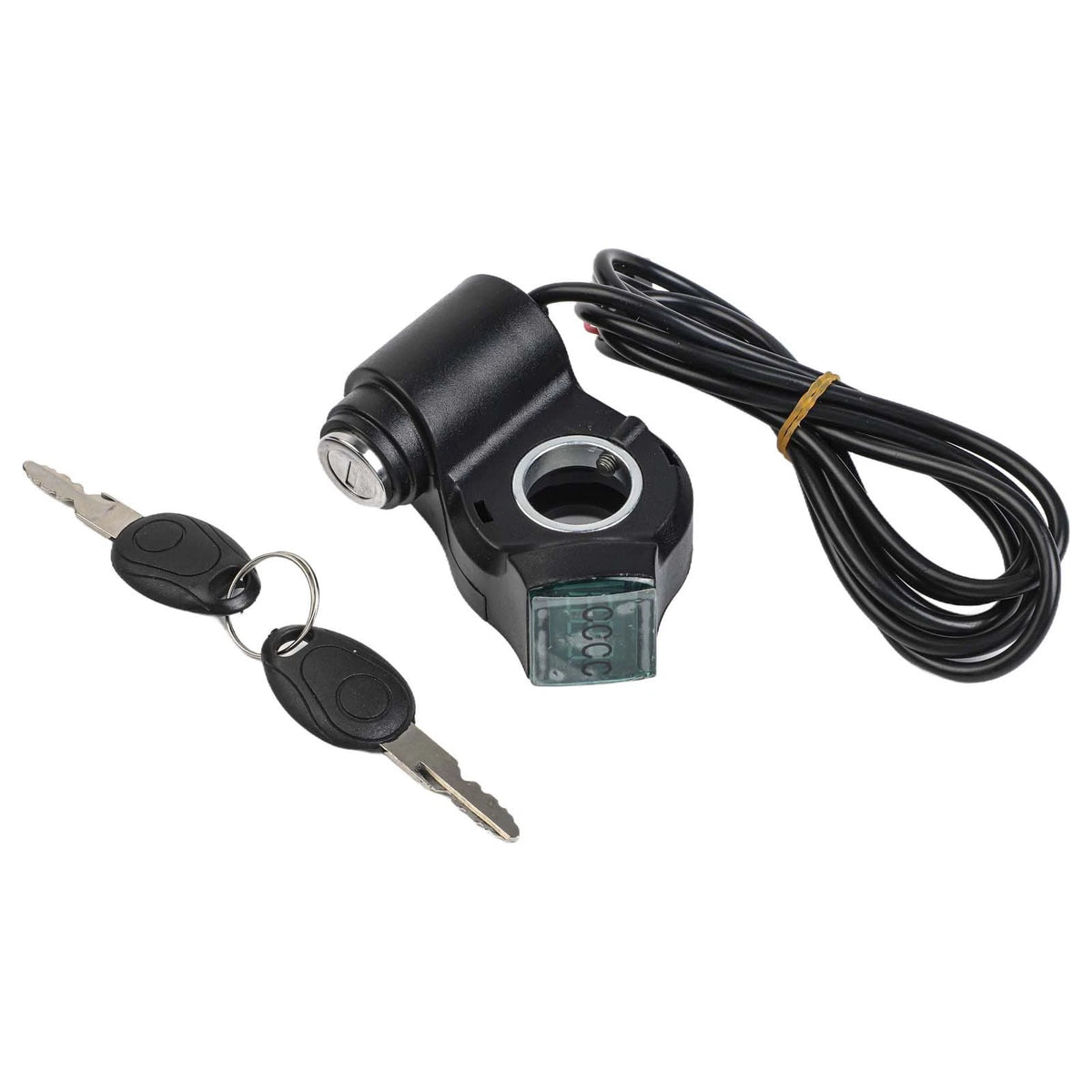 E Scooter Thumb Throttle System with Keyed Lock & Green LED Voltmeter