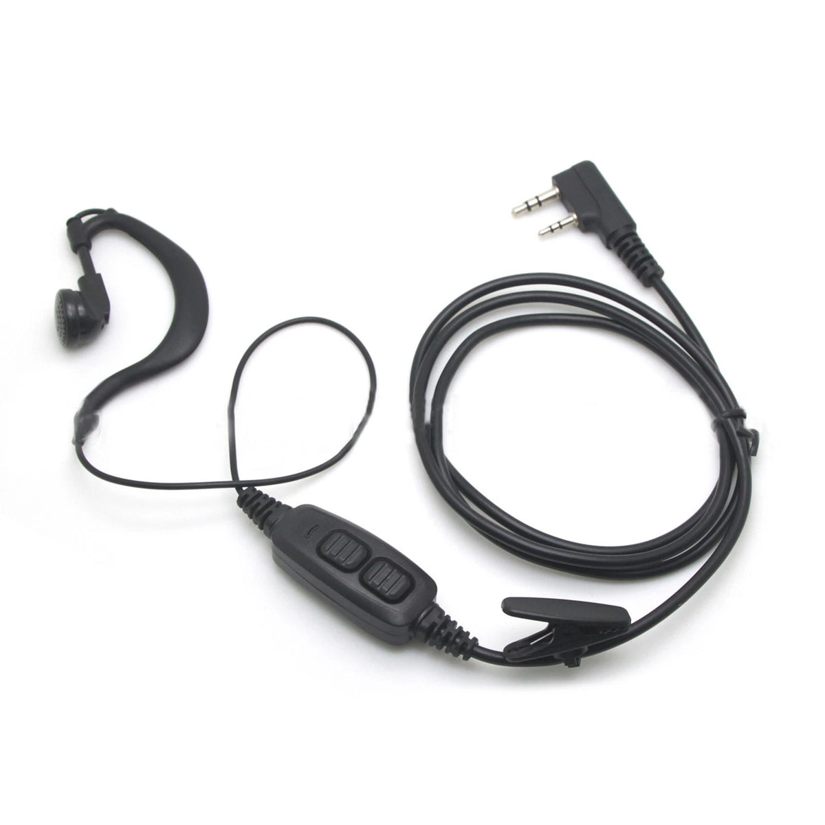 Dual PTT Earpiece Earbuds with Mic for Baofeng BF-UV5R UV82 UV82L UV-89