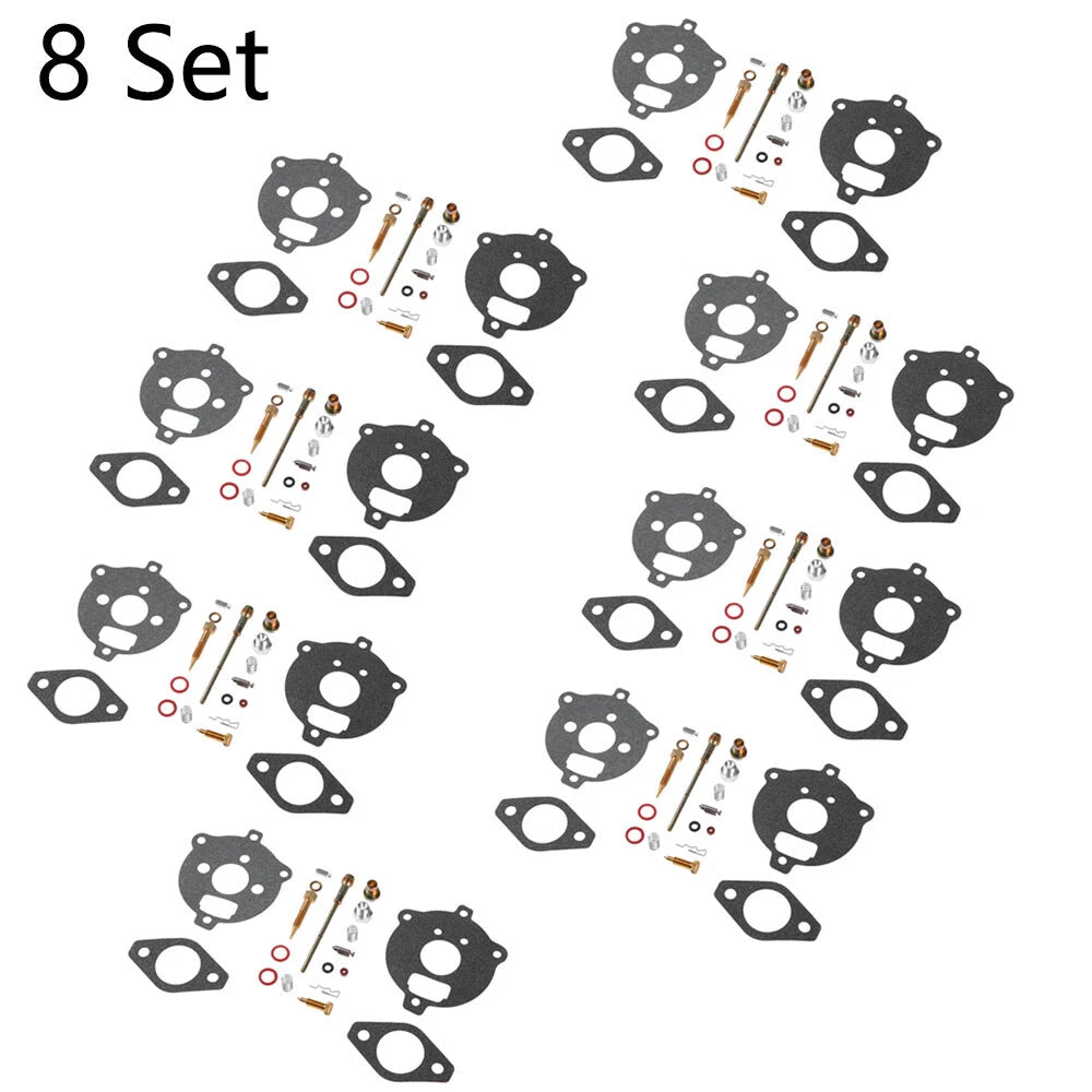 Set of 8 Carburetor Repair Kits for Briggs & Stratton (394693, 291763, 295938)