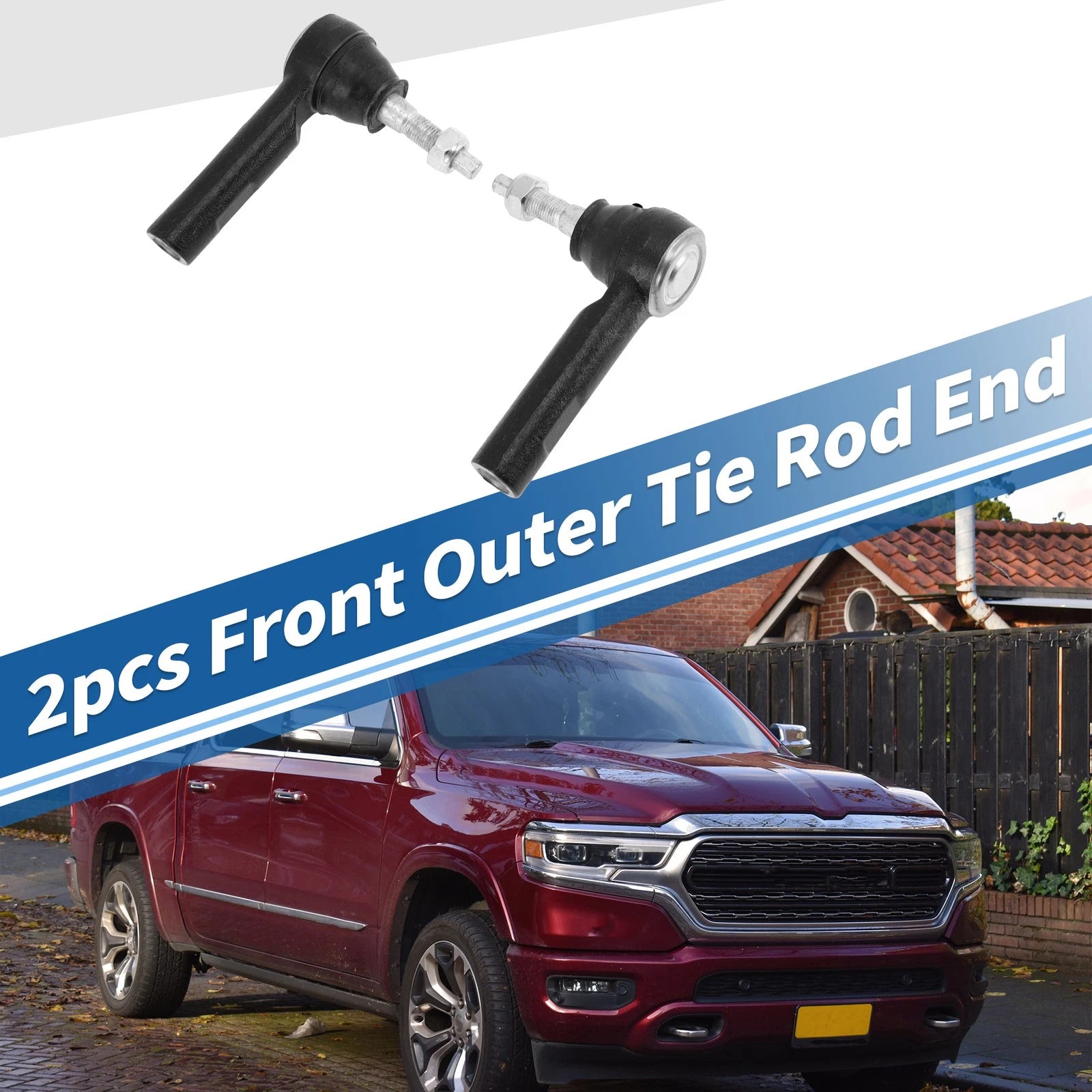 2X Front Outer Tie Rod End No.68399088AB for RAM 1500 (2019–2024)