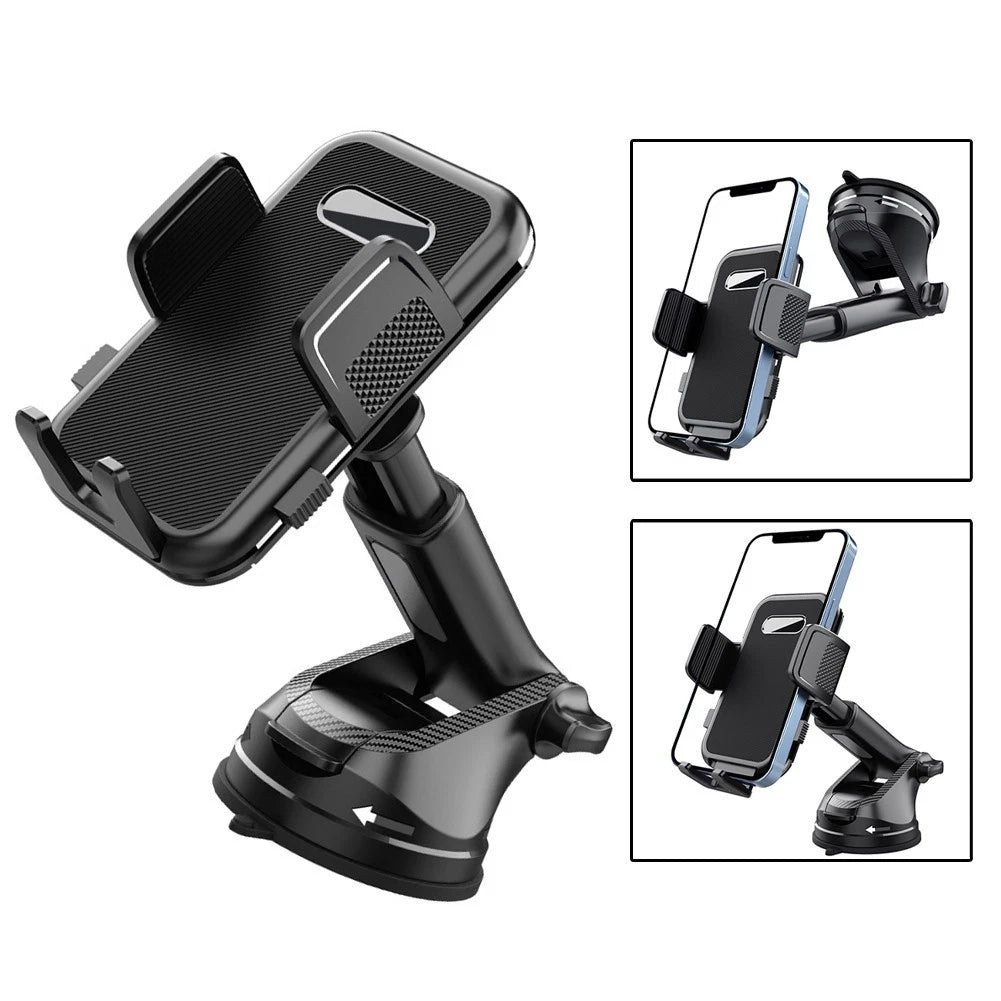 Adjustable Phone Mount for Car Dashboard with Strong Grip (Universal Fit)
