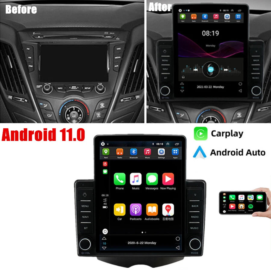 9.5" Android 11 Radio Stereo Head Unit for Hyundai Veloster (2011–2017)