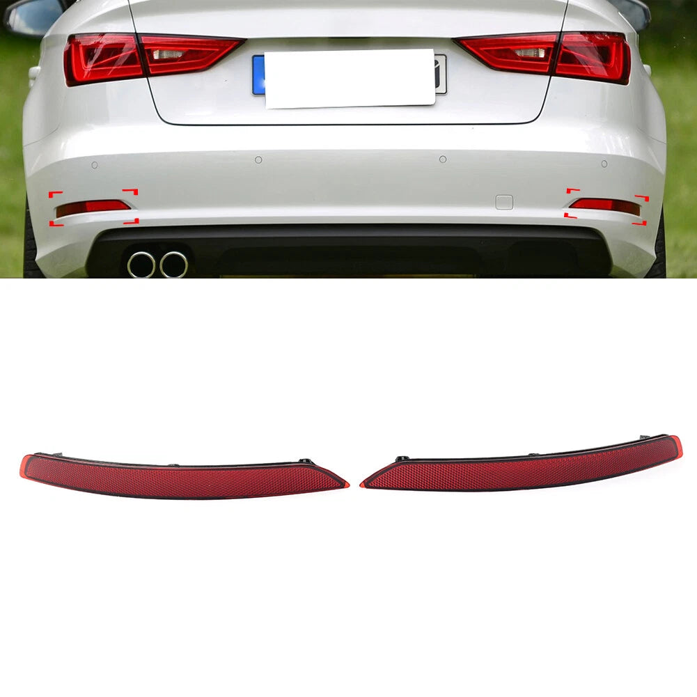 Rear Bumper Reflector Tail Light for Audi A3 Sedan Cabriolet (2012–2016)