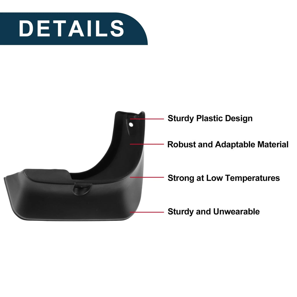 Mud Flaps Splash Guards 1 Set for Toyota Avalon 2007–2012 Sedan