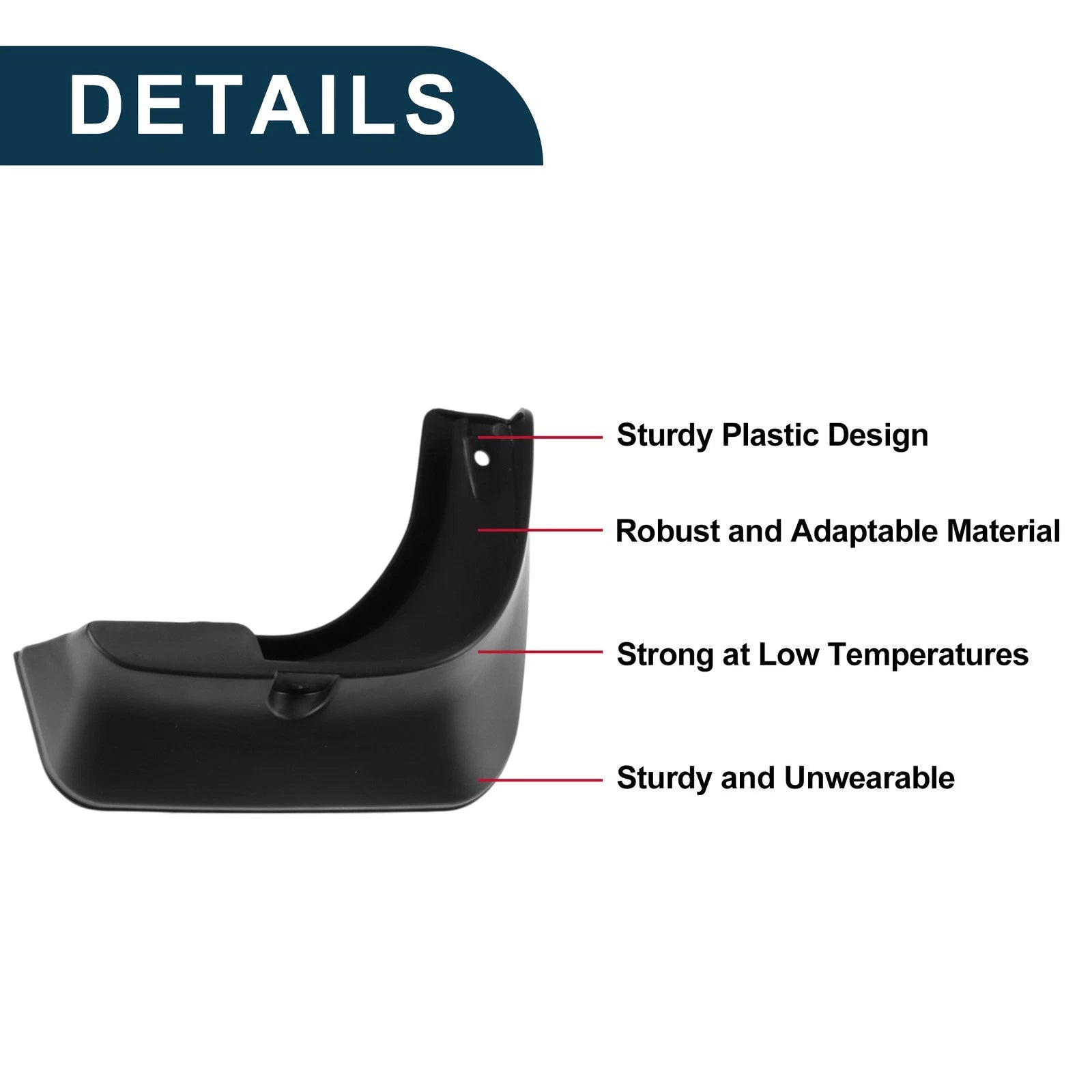 Mud Flaps Splash Guards 1 Set for Toyota Avalon 2007–2012 Sedan