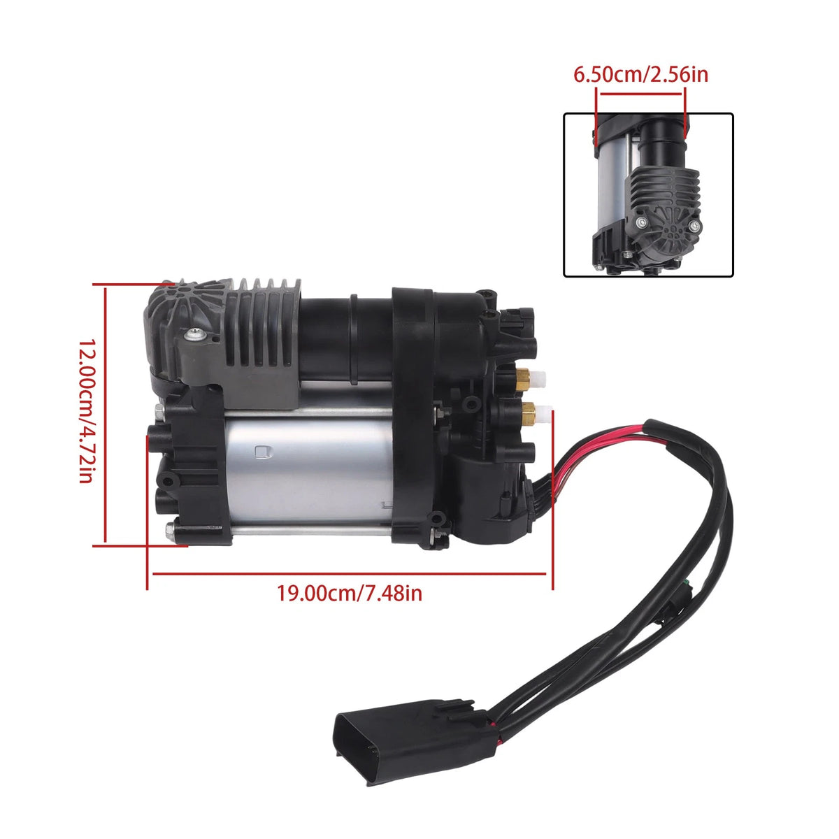 Air Suspension Compressor Pump & Valve Block for Jeep Grand Cherokee (2011–2018)