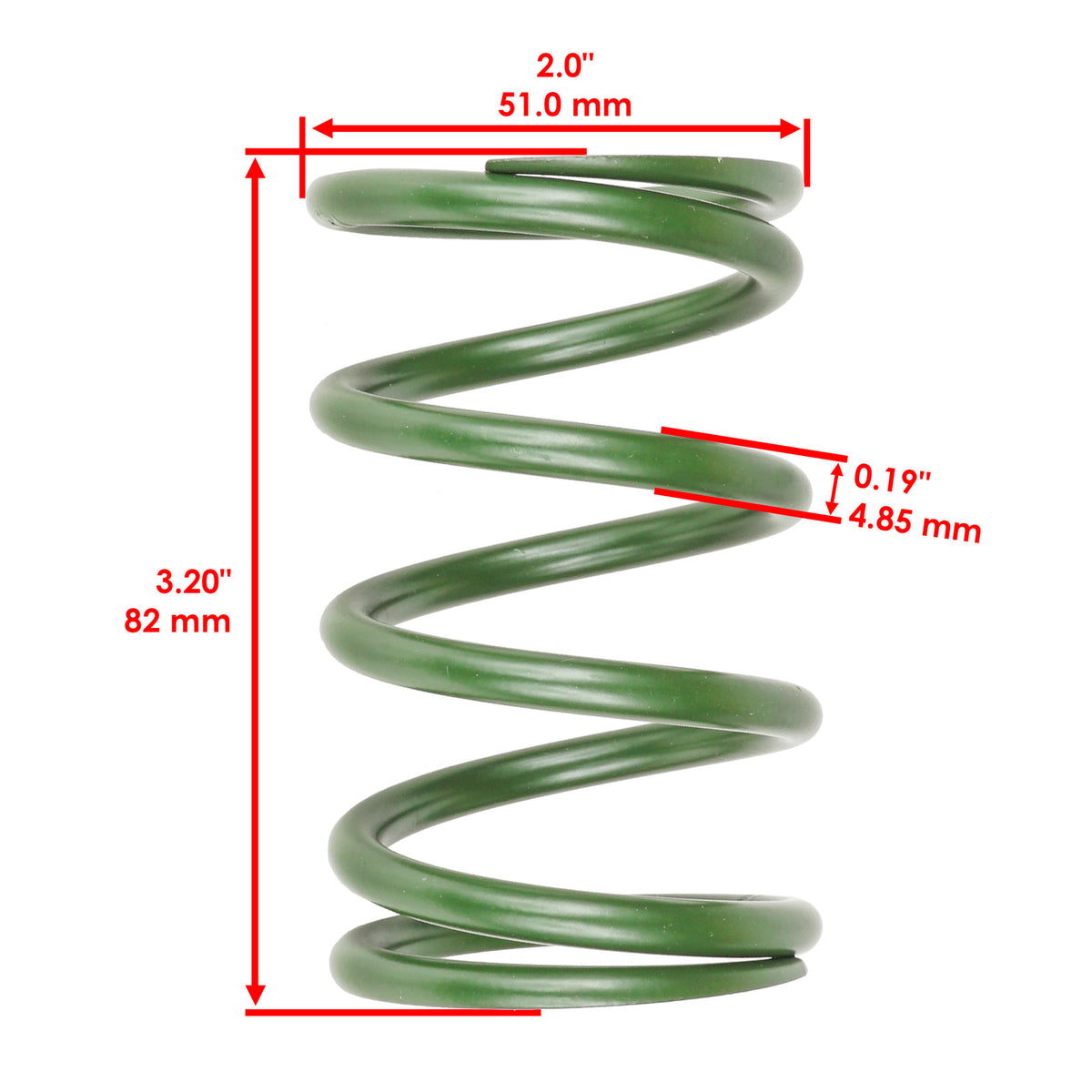 Primary Drive Clutch Green Spring for Arctic Cat XF800 (2013–2013)
