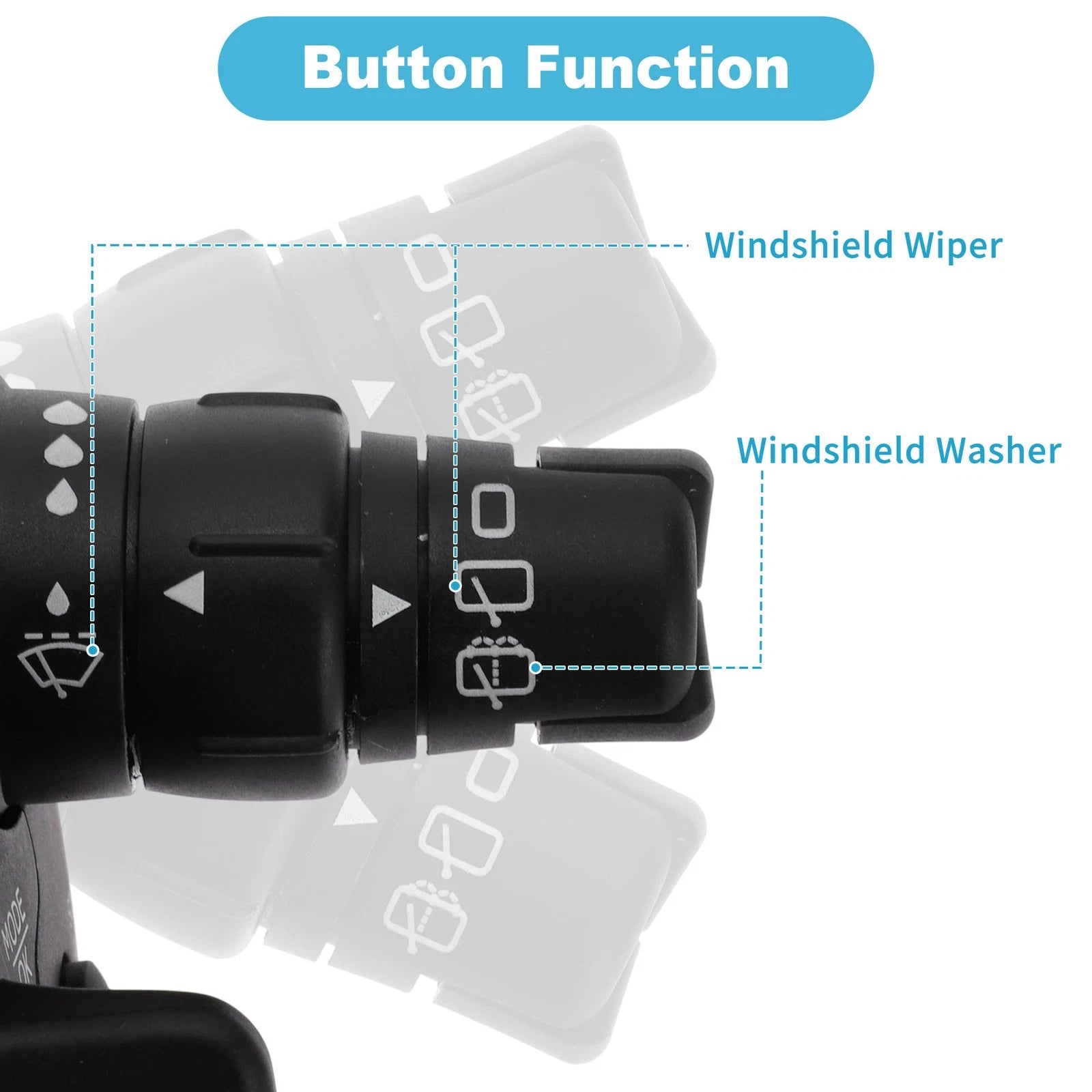Windshield Wiper Control Switch for Renault Clio 3 (2005–2012) No. 8201590631