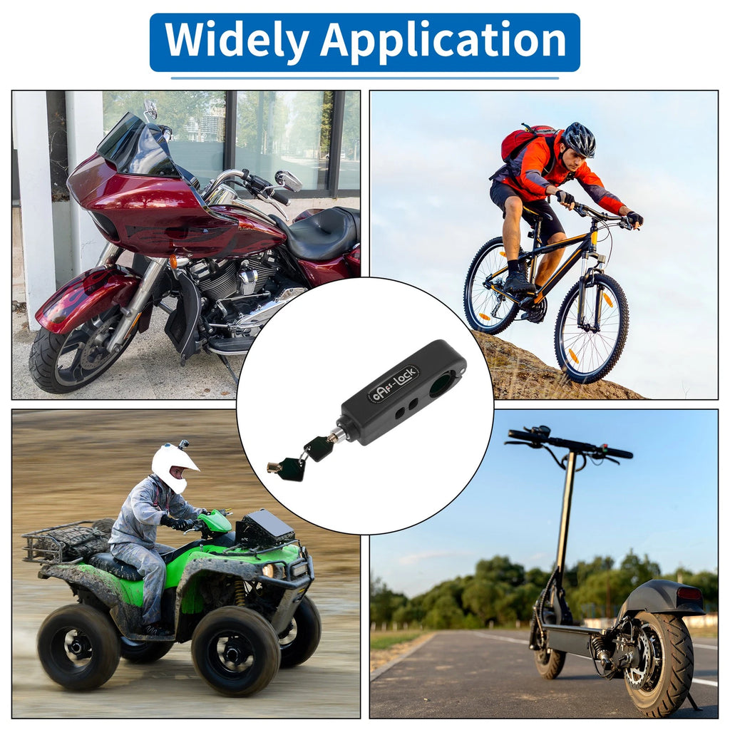 Motorcycle Handlebar Lock Replacement for Universal Scooter Bike (Universal)