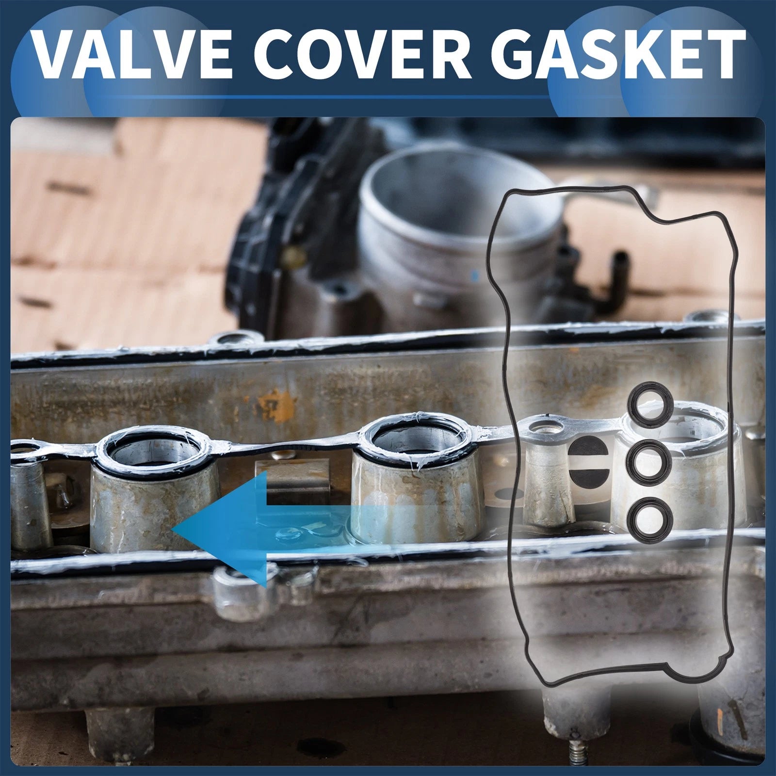 Valve Cover Gasket Set Replacement for Hyundai Santa 2006–2009
