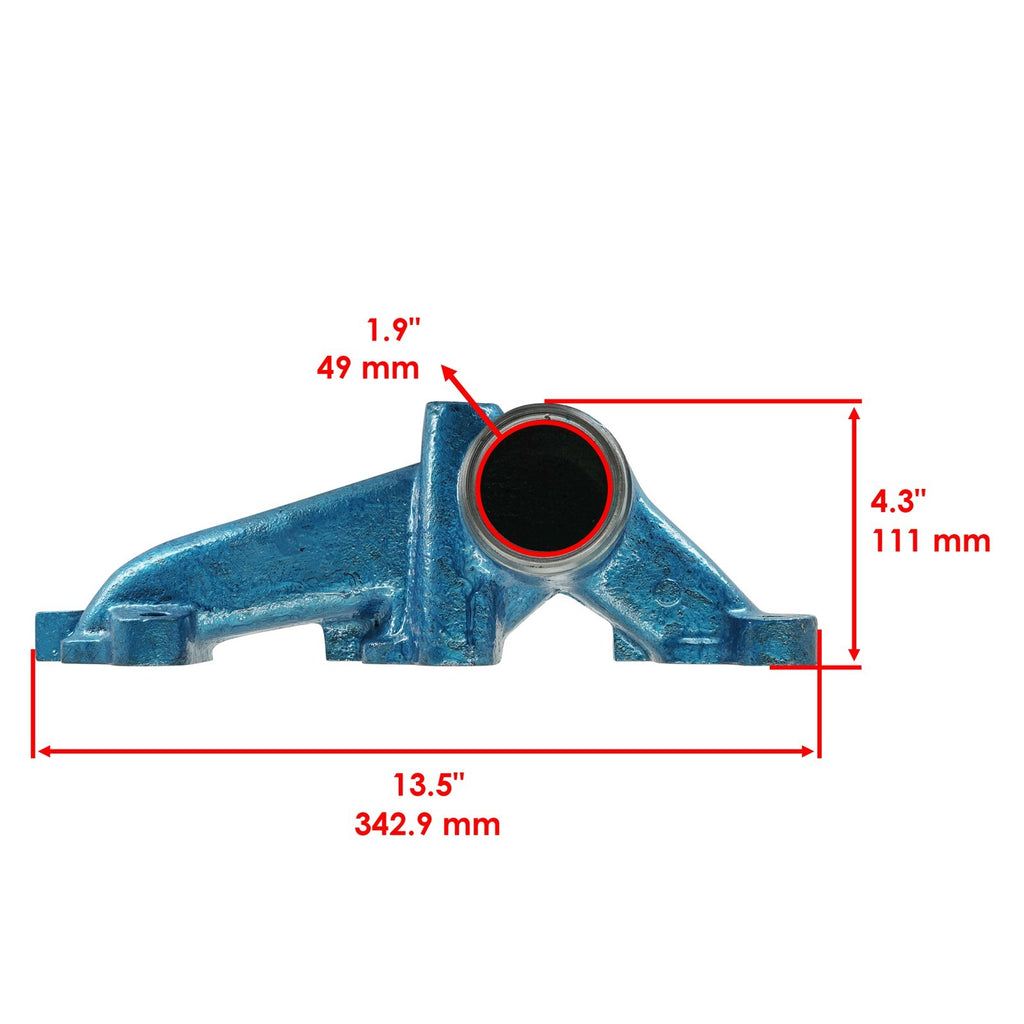Exhaust Manifold Replacement for Ford 2000 2100 2110 2120 (1953–1960)
