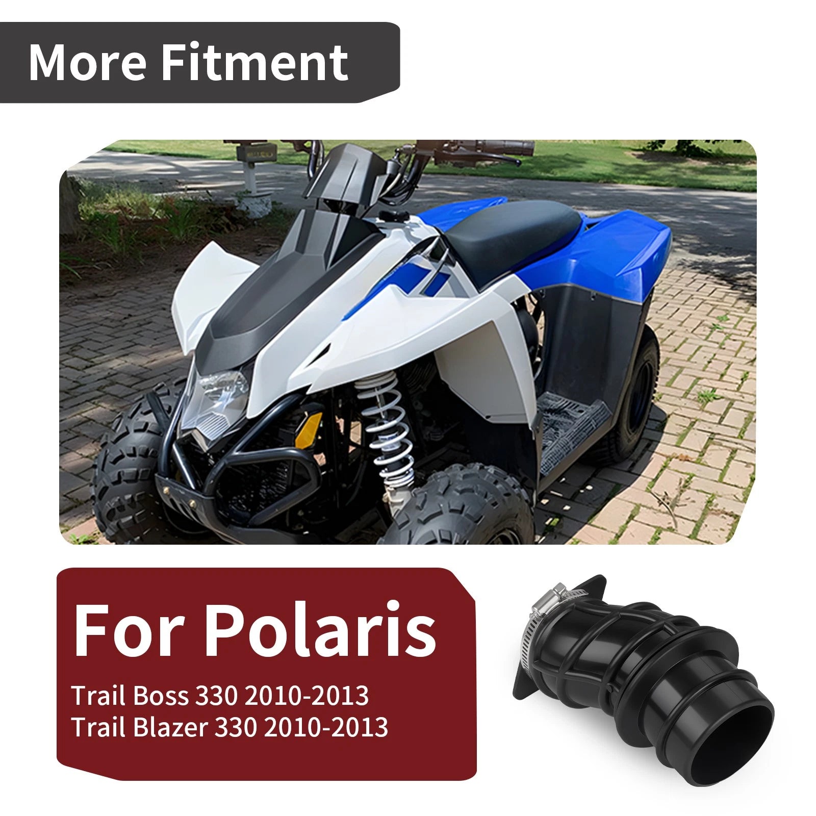 Carburetor Intake Manifold Boot for Polaris Trail Boss Blazer 330 (2010–2013)