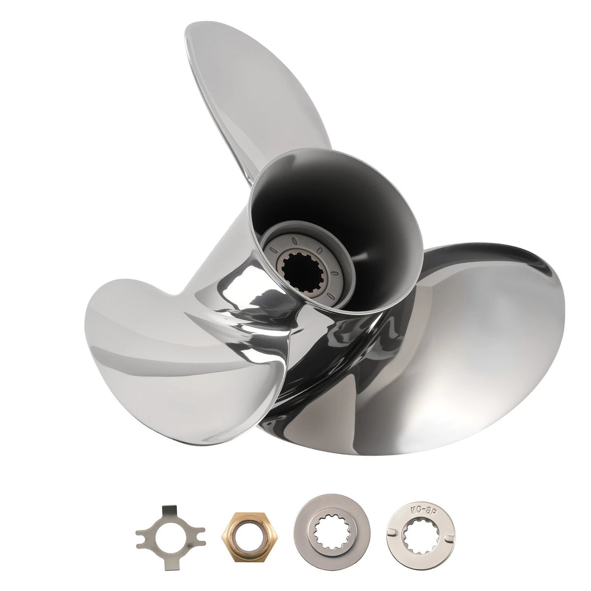 10.5" x 13" Marine Propeller for Mercury 40-60HP (48-855858A46) Stainless