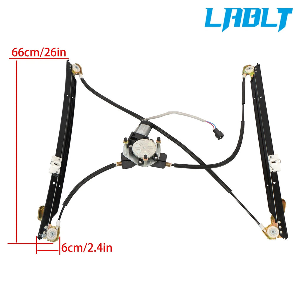 Front Left Power Window Regulator with Motor for Dodge Grand Caravan (1996–2000)