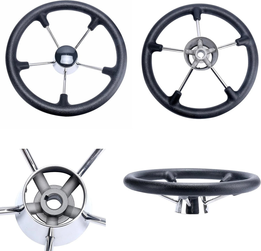 5 Spoke Boat Steering Wheel for Marine (13.5")