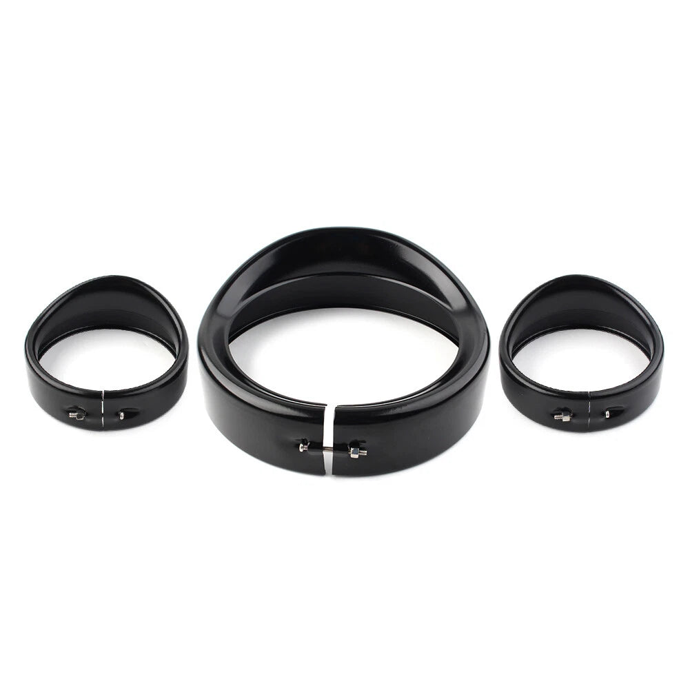Fog Light Trim Ring Bezel Cover for Harley Touring (7" 4.5")