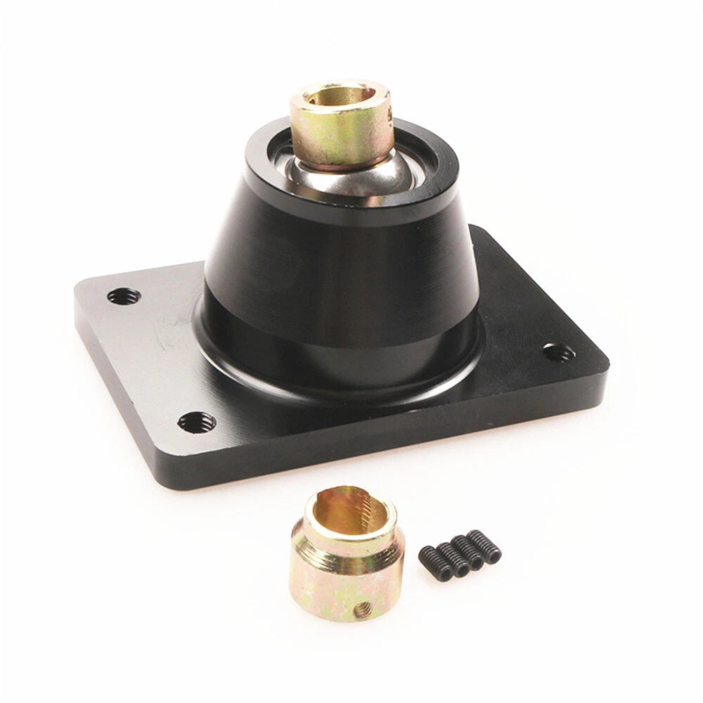 Black Aluminum Alloy Short Shifter Quick Shift Holder Base For Peugeot 206 306