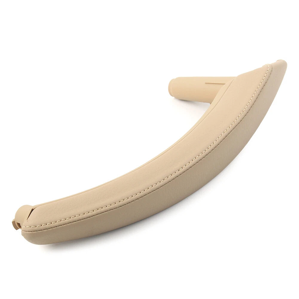 1 Pcs Beige Door Trim Pull Handle Right Side Real Leather for BMW X5 X6 (2007–2013)
