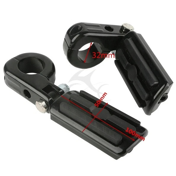 1.25" Highway Engine Guard Bar Foot Pegs for Harley Honda Yamaha (Fitment)