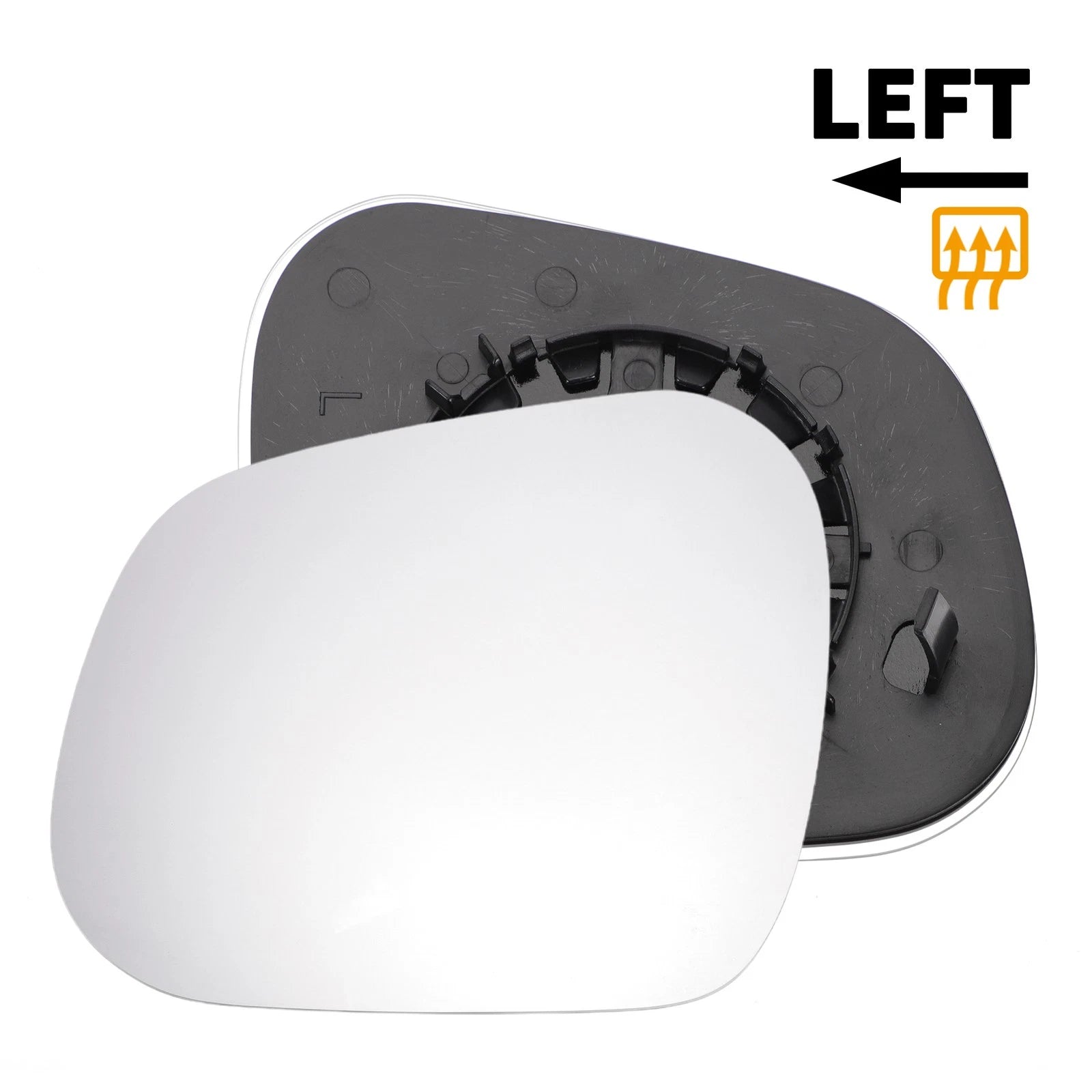 Left Heated White Mirror Glass for SEAT Altea (2007–2018)