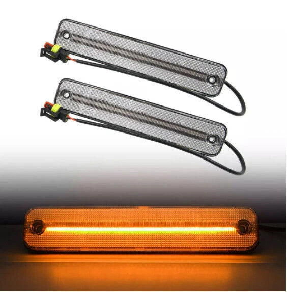 4X Clear Dynamic LED Side Marker Light Kit for Hummer H2 (2003–2009)