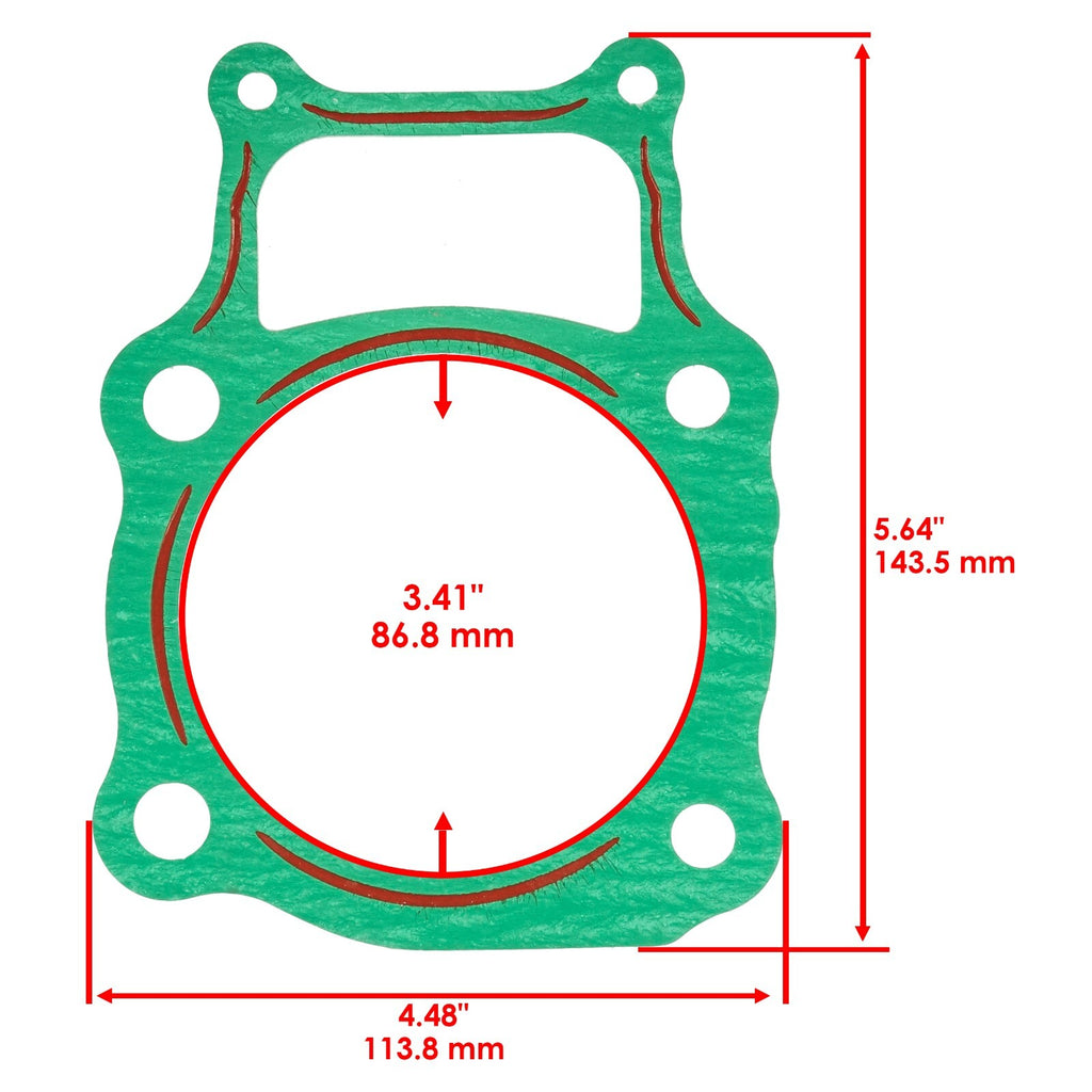 Cylinder Base Gasket Replacement for Honda TRX350FM Rancher 4X4 (2000–2006)