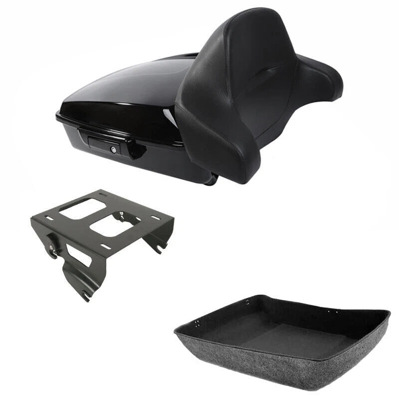 Chopped Trunk Backrest Pad for Harley Touring FLHT (2014–2026)
