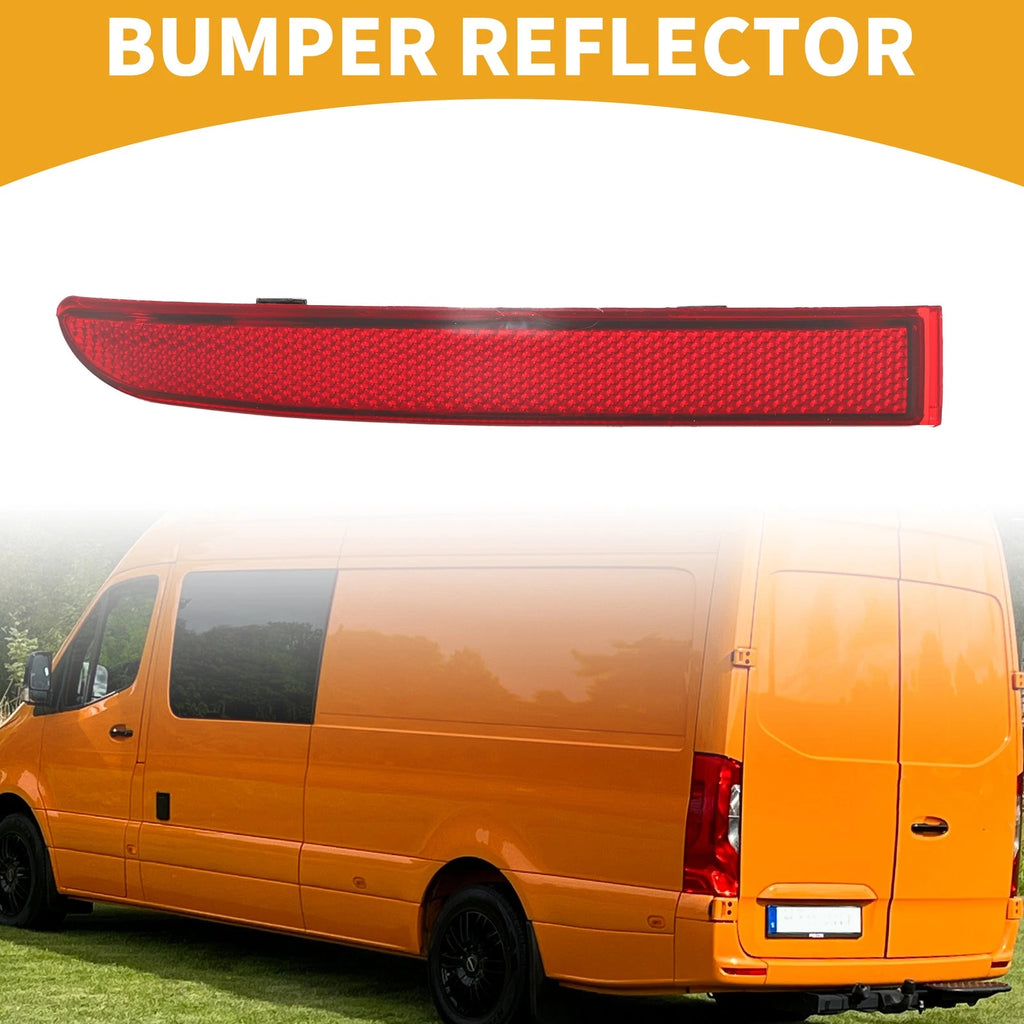 Rear Left Bumper Reflector Replacement for Mercedes Sprinter 1500 (2019–2022) Red