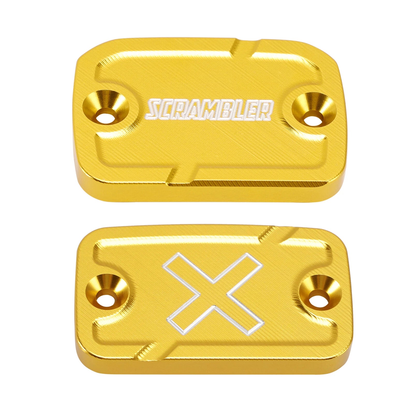 Gold Front Brake & Clutch Reservoir Cap for Ducati Scrambler 800 1100 (2015–2025)
