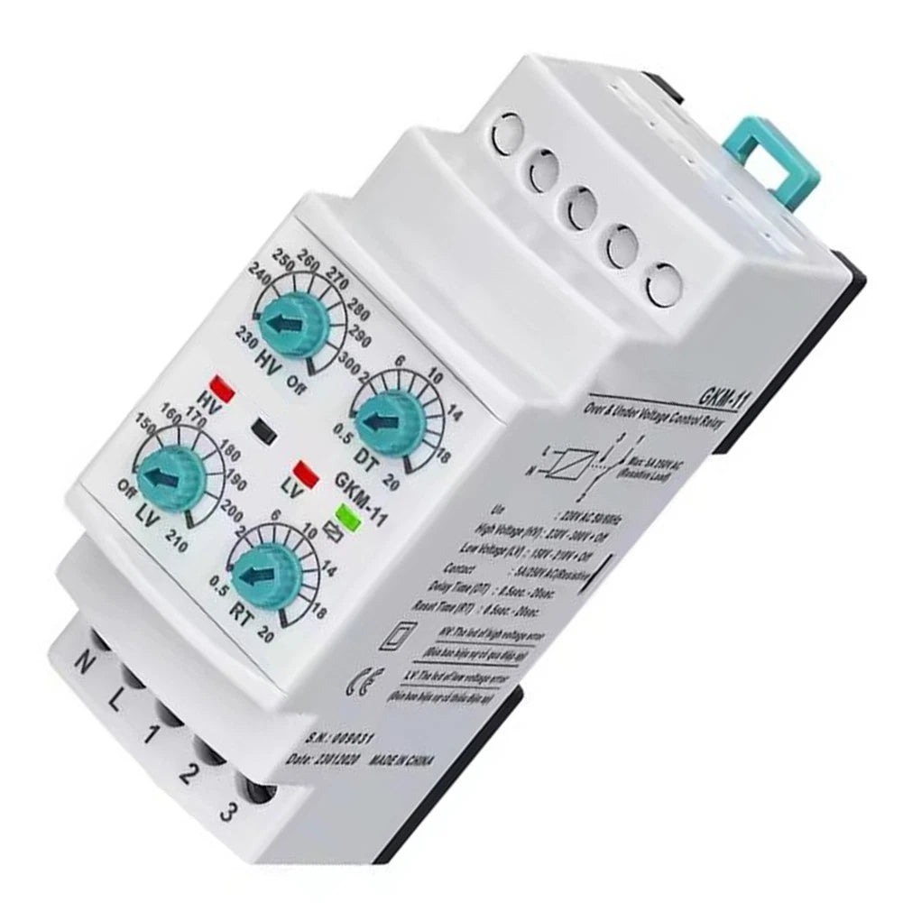 GKM11 Motor Protection Relay with LED Indicator for 220VAC Systems