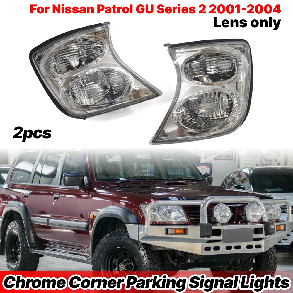 Clear Front Corner Repeater Indicator Light for Nissan Patrol GU Series 2 (2001–2004)