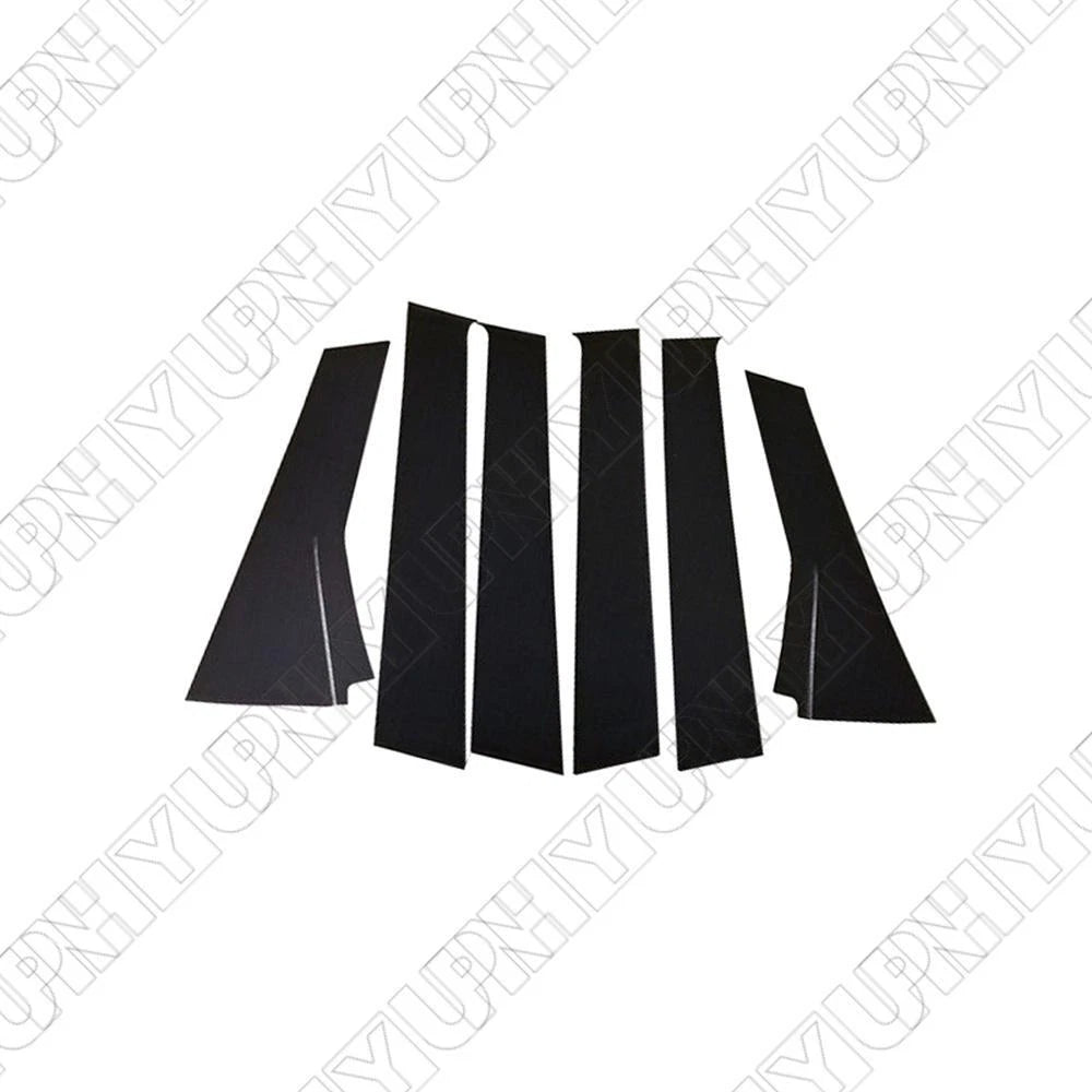 Glossy Black Door Window Pillar Post Cover Trim for Honda Fit Jazz (2014–2019)