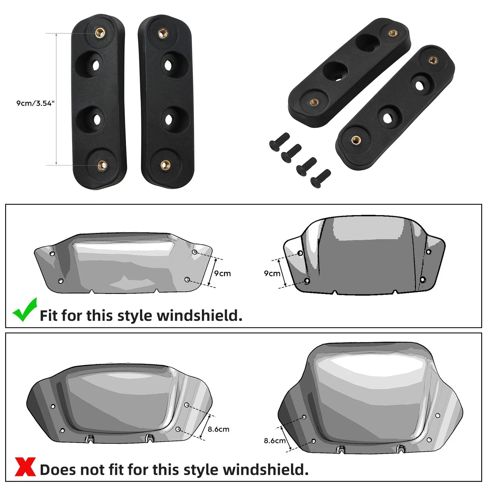 Windshield Riser Bracket for Harley CVO Street Glide FLHXSE (2023–2025)